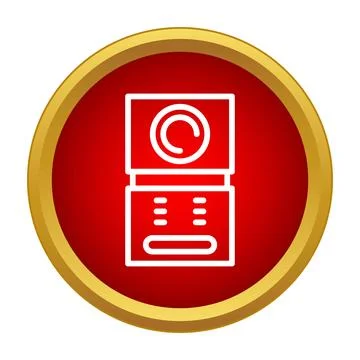 Remote control device icon for technology and automation Illustrazione stock