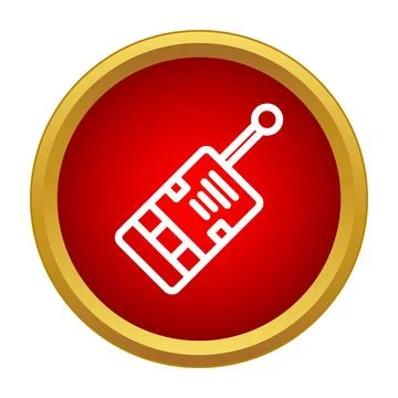 Remote control device line art icon Stock Illustration