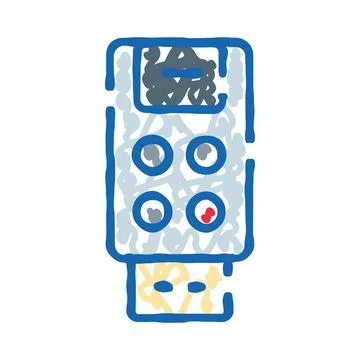 Remote control device for managing smart technology Stock Illustration