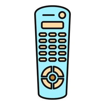 Remote control device for multimedia entertainment Stock Illustration