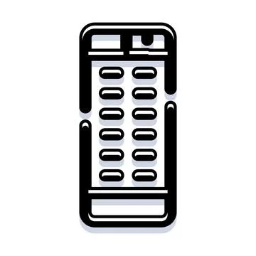 Remote control device for operating electronic gadgets イラスト素材