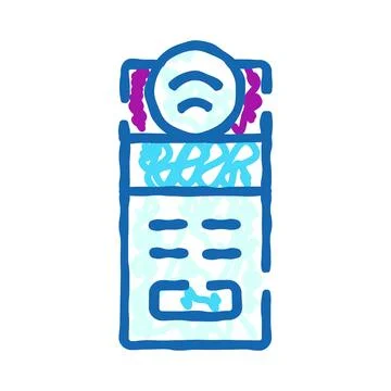 Remote control device for smart home entertainment Stock Illustration