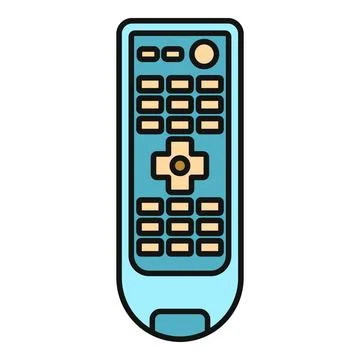 Remote control device for television multimedia electronics Stock Illustration
