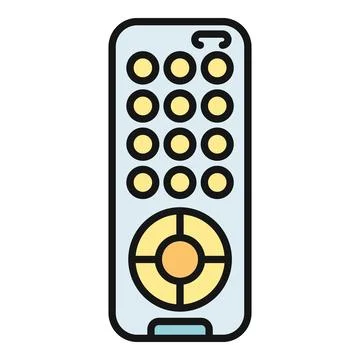 Remote control device for television or multimedia Stock Illustration
