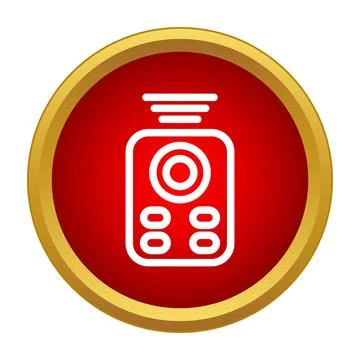 Remote control device transmitting wireless signal icon Stock Illustration