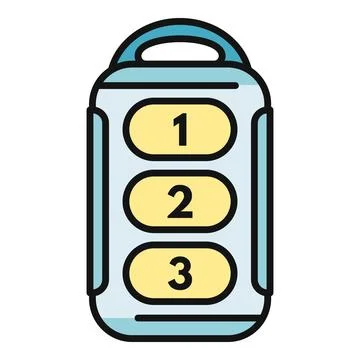Remote control device for vehicles or garage doors Stock Illustration