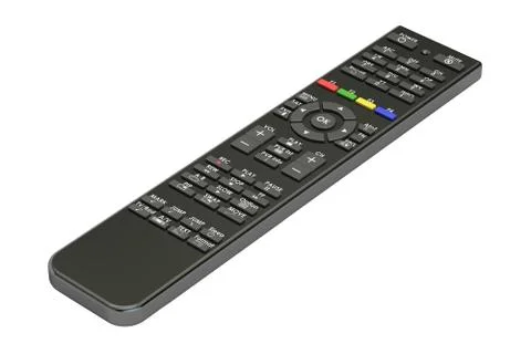Remote control from digital satellite receiver, 3D rendering Stock Illustration