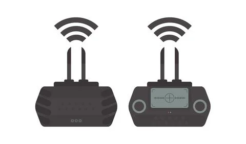 Remote control for drone and quadcopter. Isolated. Vector illustration. Stock Illustration