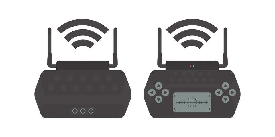 Remote control for drone and quadcopter. Isolated. Vector illustration. Stock Illustration