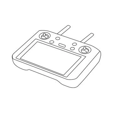 Remote control drone icon Stock Illustration