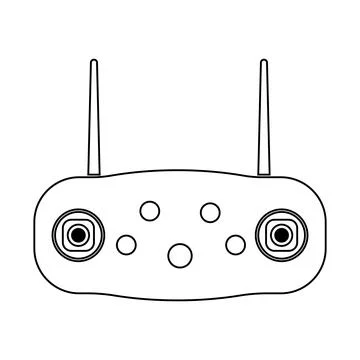 Remote control drone icon Stock Illustration