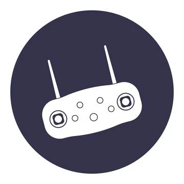 Remote control drone icon Stock Illustration