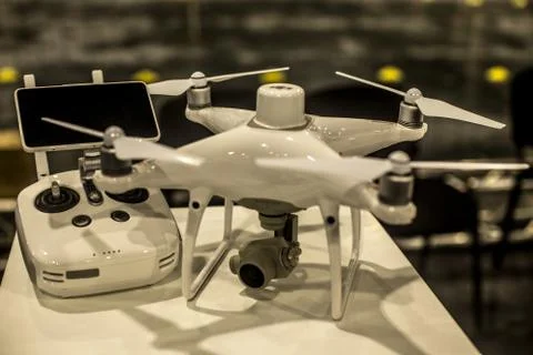 Remote control with a drone Stock Photos