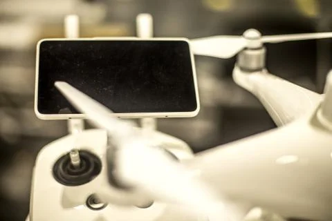 Remote control with a drone Stock Photos