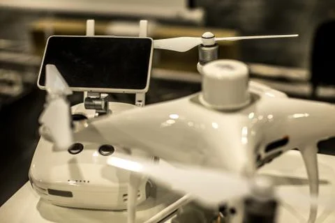 Remote control with a drone Stock Photos