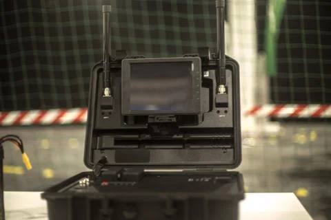 Remote control with a drone Stock Photos