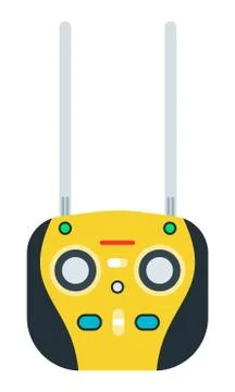 Remote Control Drone vector icon flat isolated. Ilustração Stock
