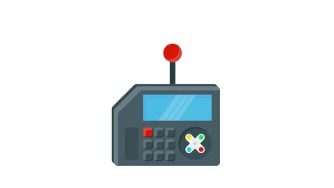 A remote control featuring a prominent red button and a Wi-Fi signal icon, .. Stock Footage 332453747
