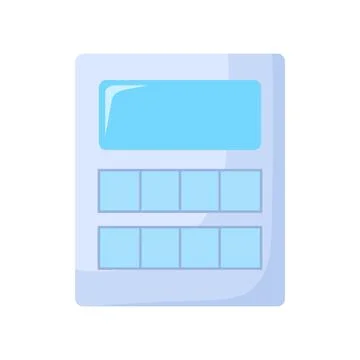 Remote control flat illustration イラスト素材