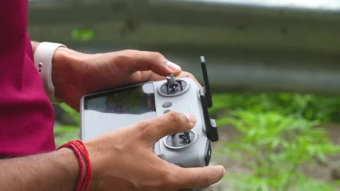 Remote Control for Flying Drone Stock Footage 316891286