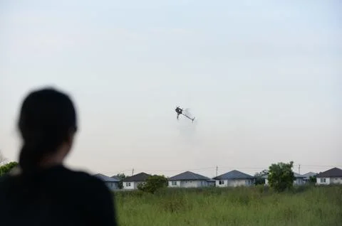 Remote control helicopter Stock Photos