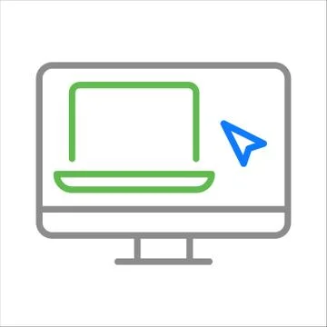 Remote control. Home office. Vector icon. Stock Illustration