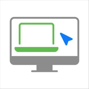 Remote control. Home office. Vector icon. Stock Illustration