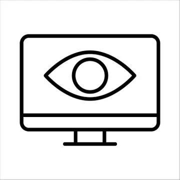 Remote control. Home office. Vector icon. Stock Illustration