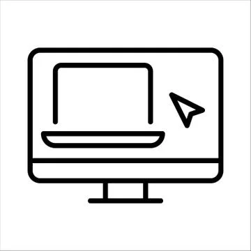 Remote control. Home office. Vector icon. Stock Illustration
