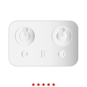 Remote control icon . Different color . Stock Illustration