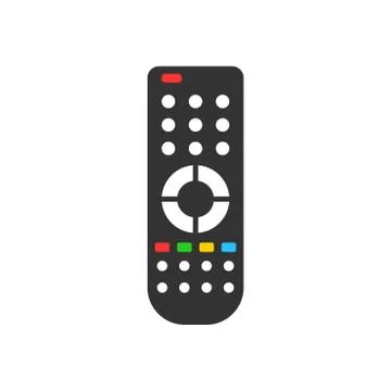 Remote control icon in flat style. Infrared controller vector illustration on 스톡 일러스트