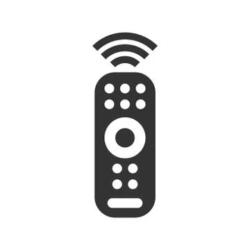 Remote control icon in flat style. Infrared controller vector illustration on 스톡 일러스트
