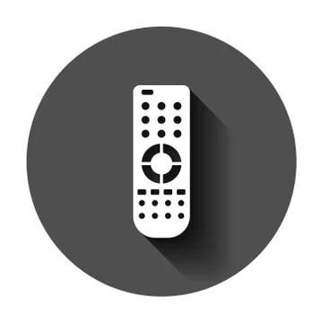 Remote control icon in flat style. Infrared controller vector illustration on 스톡 일러스트