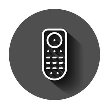 Remote control icon in flat style. Infrared controller vector illustration on Stock Illustration