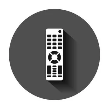 Remote control icon in flat style. Infrared controller vector illustration on 스톡 일러스트
