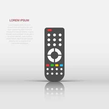 Remote control icon in flat style. Infrared controller vector illustration .. Stock Illustration