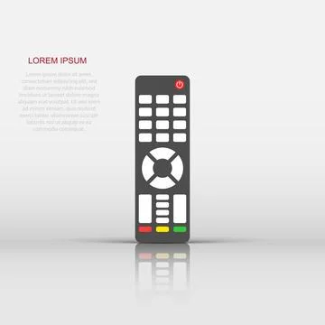 Remote control icon in flat style. Infrared controller vector illustration .. Illustrazione stock