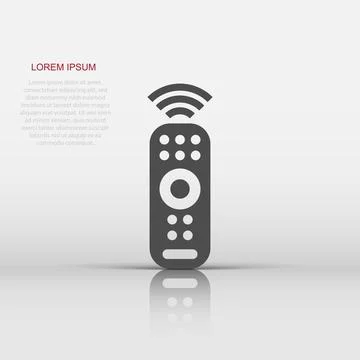 Remote control icon in flat style. Infrared controller vector illustration .. Stockillustratie