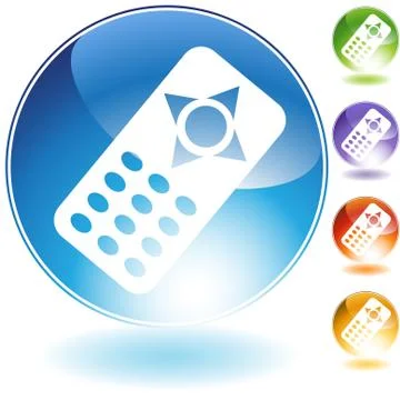 Remote control icon Stock Illustration