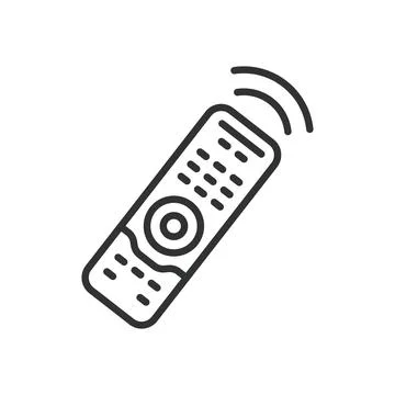 Remote control, icon in line design. Remote control, smart, wireless controller Stock Illustration