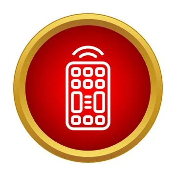 Remote control icon sending wireless signal イラスト素材