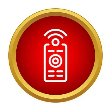 Remote control icon sending a wireless signal Illustrazione stock