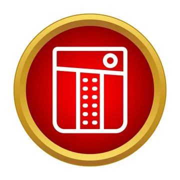 Remote control icon for smart television system Ilustração Stock