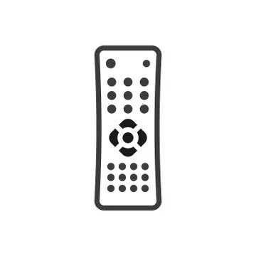 Remote control icon on white background Stock Illustration