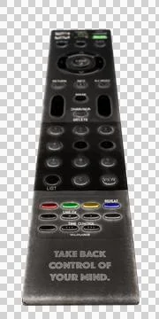Remote control isolated on transparent background Stock Illustration