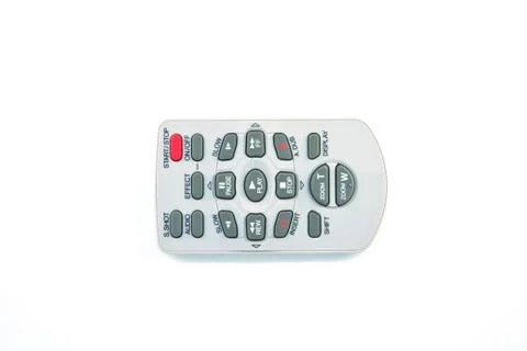 Remote control isolated on the white background Stock Photos