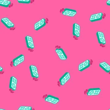 Remote control isometric icon seamless pattern Illustrazione stock