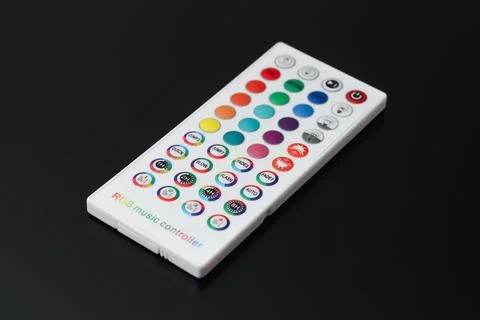 Remote control for LED lights. RGB strip Stock-Fotos