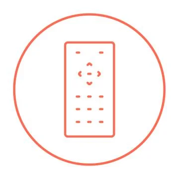 Remote control line icon Stock Illustration