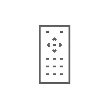 Remote control line icon Stock Illustration